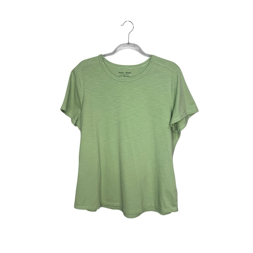 LL Bean Insect Shield Top Women's XL Short Sleeve Tee Hiking Outdoors Granola